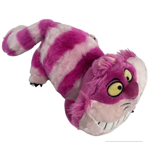 Cheshire Cat Alice in Wonderland Disney Store Plush Toy Stuffed Animal Pink - Picture 1 of 13